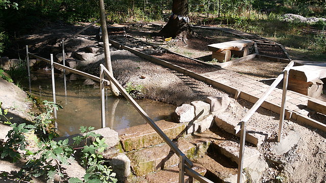 Treppe im Waldbach