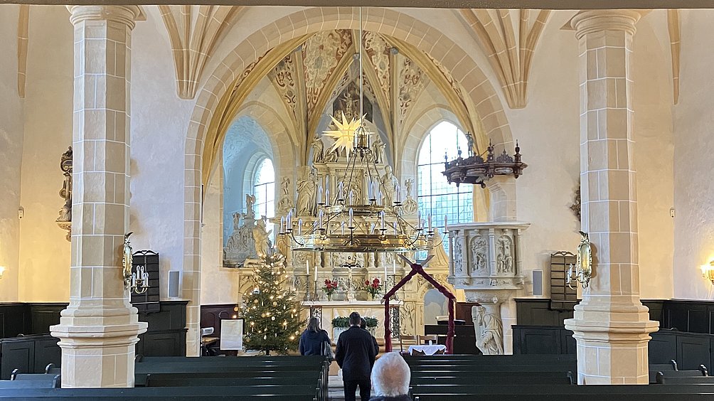 In der Kirche Lauenstein